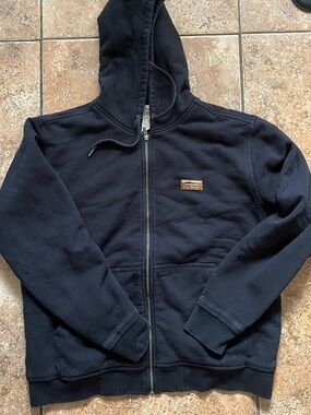 LL Bean fleece lined hoodie dark blue